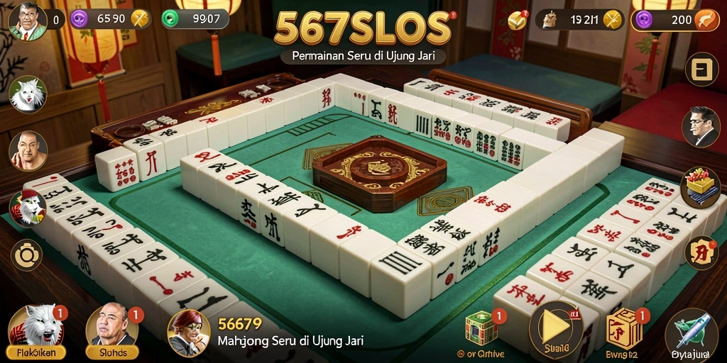 Tampilan gameplay Mahjong yang menarik dan menantang di 567SLOTS.