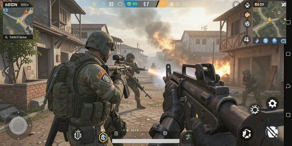 Tampilan gameplay seru dan mendebarkan dalam 68IDN.