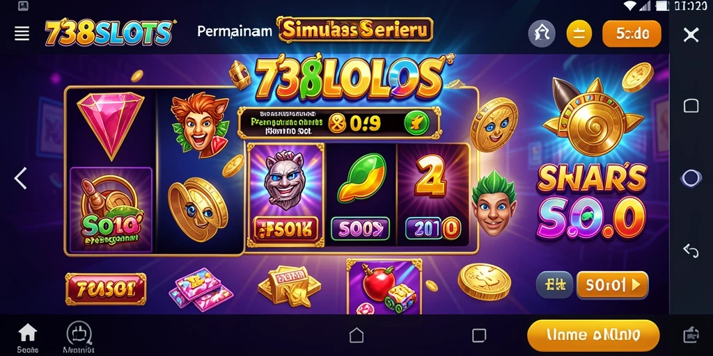 Screenshot gameplay 738SLOTS yang menampilkan mesin slot yang mengasyikkan.
