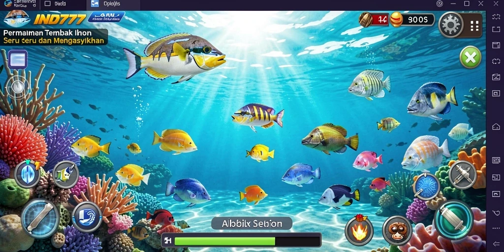 Gameplay seru dan menarik dari IND777 saat menangkap ikan.