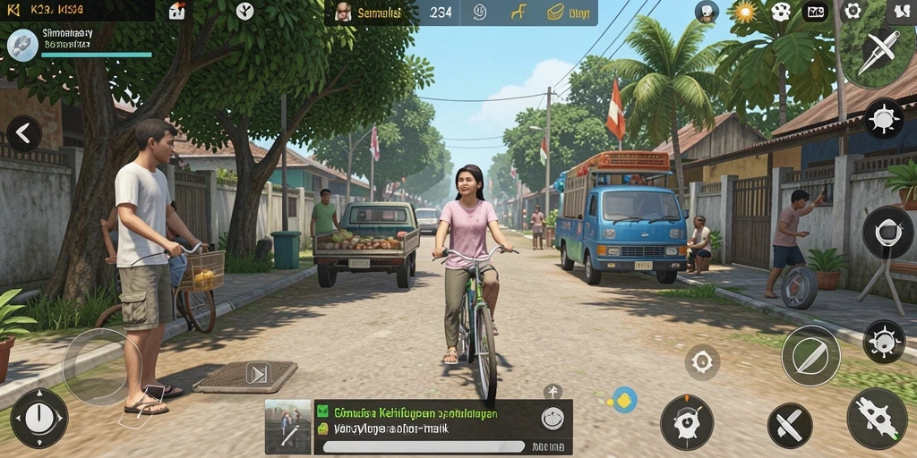 Tampilan gameplay K234 yang menggambarkan interaksi pemain dan karakter.