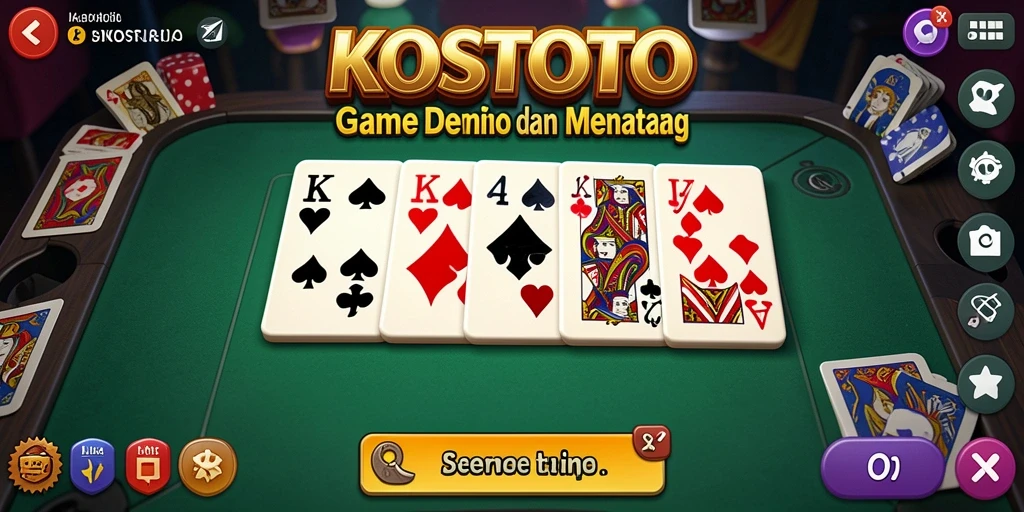 Gameplay seru dari KOSTOTO dengan visual menarik.
