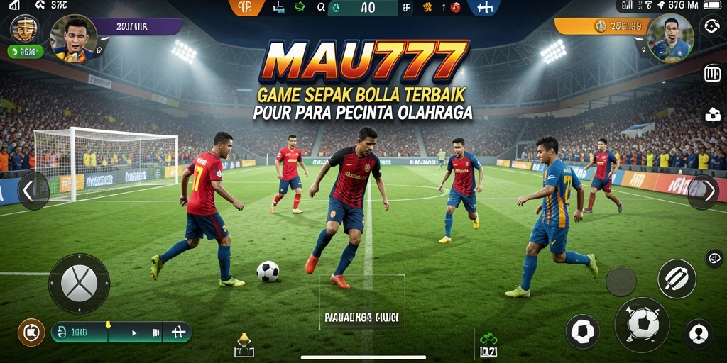 Tampilan gameplay MAU777 yang mendebarkan dalam pertandingan sepak bola.