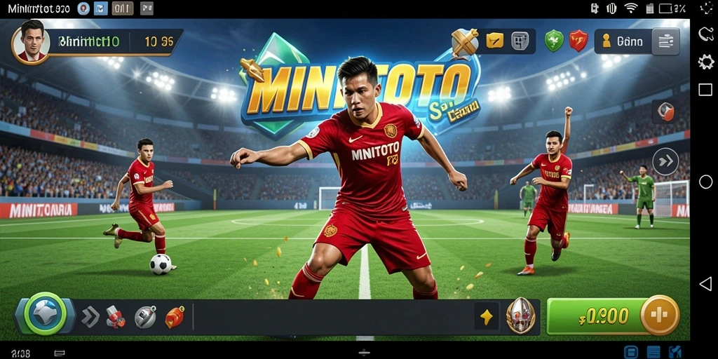 Tampilan gameplay olahraga yang seru dan interaktif.