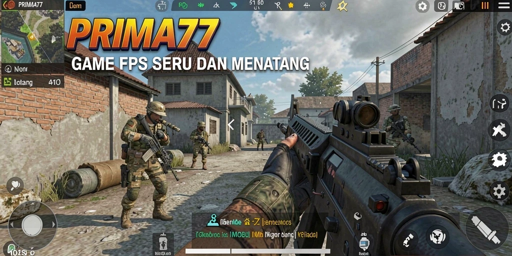 Screenshot gameplay PRIMA77 yang menunjukkan aksi tembak-menembak yang intens.