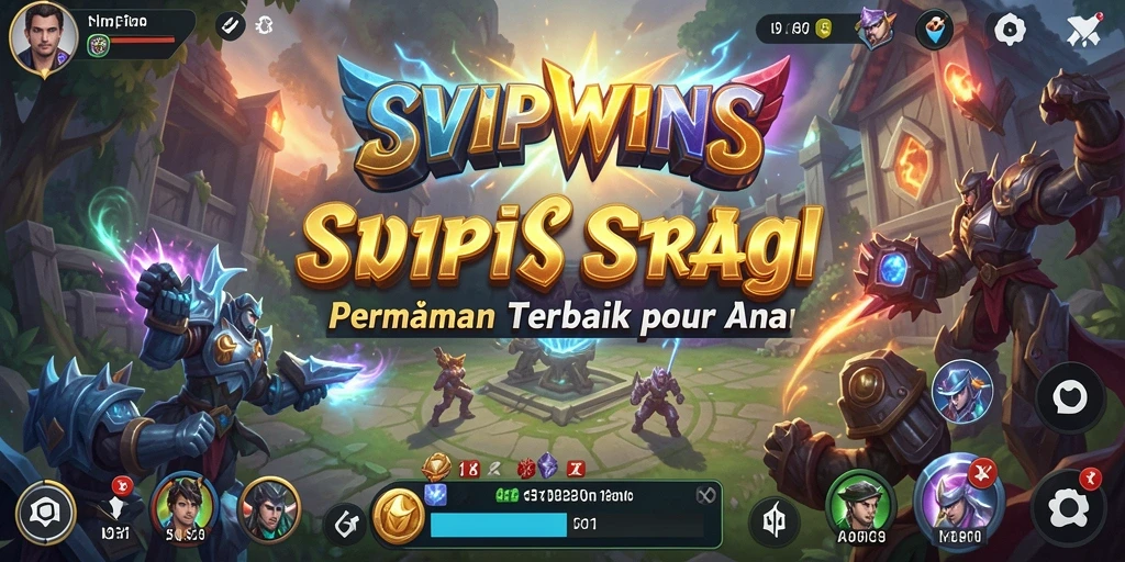 Tampak gameplay SVIPWINS yang memikat dalam pertempuran strategi.