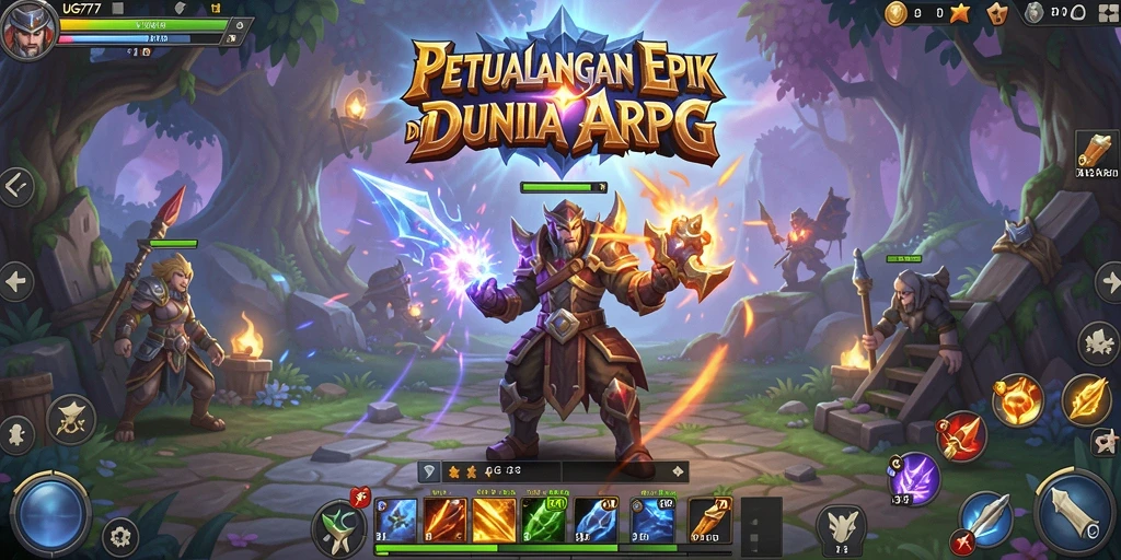 Tampilan gameplay ARPG yang mendebarkan dan penuh aksi.